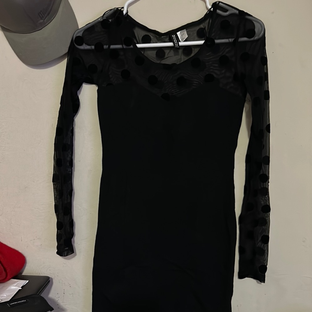 MIDI long see through stretchy dress good condition